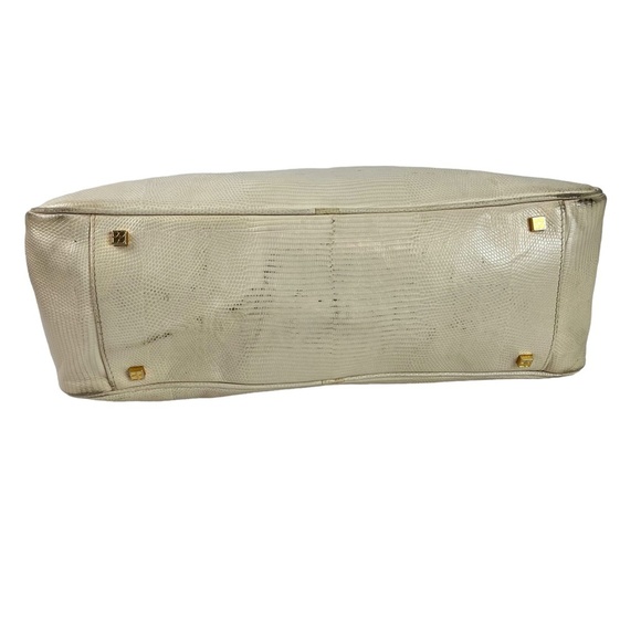 KATE SPADE NEW YORK Genuine Leather Cream Ivory Satchel Handbag Purse Tote - Picture 16 of 16